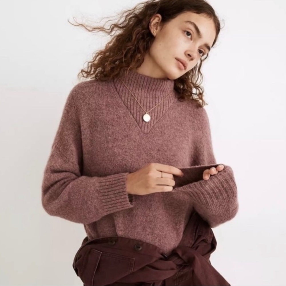 Madewell Dillon Mockneck Pullover Sweater